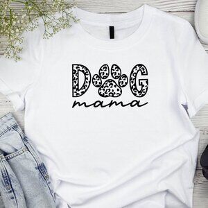 Dog Mama Leopard T Shirt Meowthers Day Celebration Tee Shirt